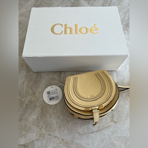 Chloe Handbags - NWT Chloe round mini Marcie bag, Softie Yellow